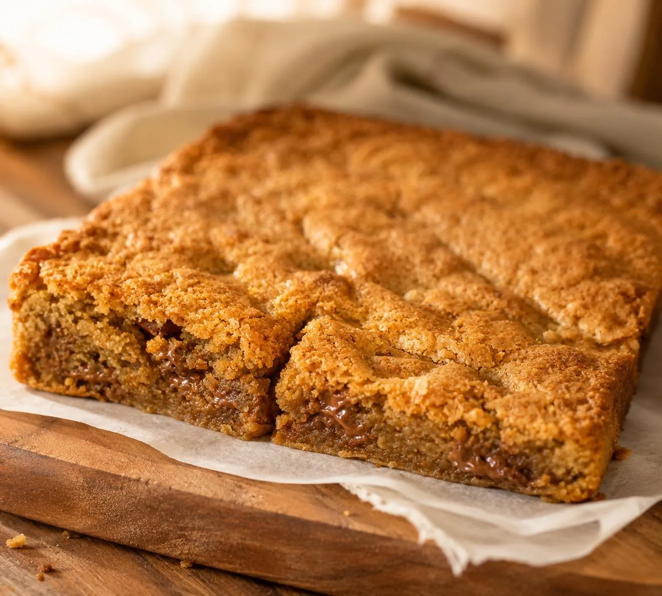 Chocolate Chip Blondies — freshly baked in Surrey
