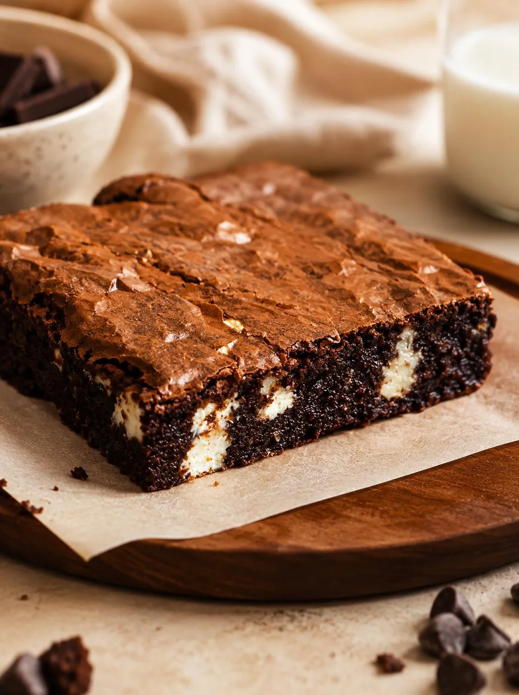 White Chocolate Chip Brownies — freshly baked in Surrey